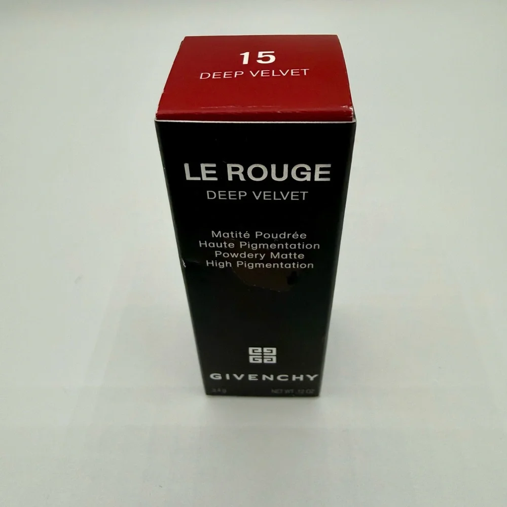 NEW Givenchy Le Rouge Deep Velvet Lipstick in: 15 DEEP VELVET